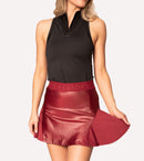 Lucky in “Leather” Skirt by Calliope Golf