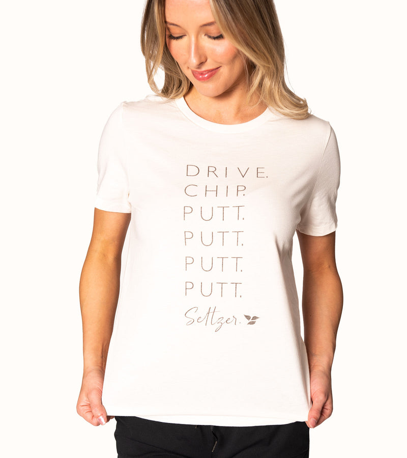 Putt, Putt Seltzer Crewneck Tee by Calliope Golf