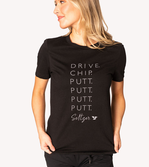 Putt, Putt Seltzer Crewneck Tee by Calliope Golf