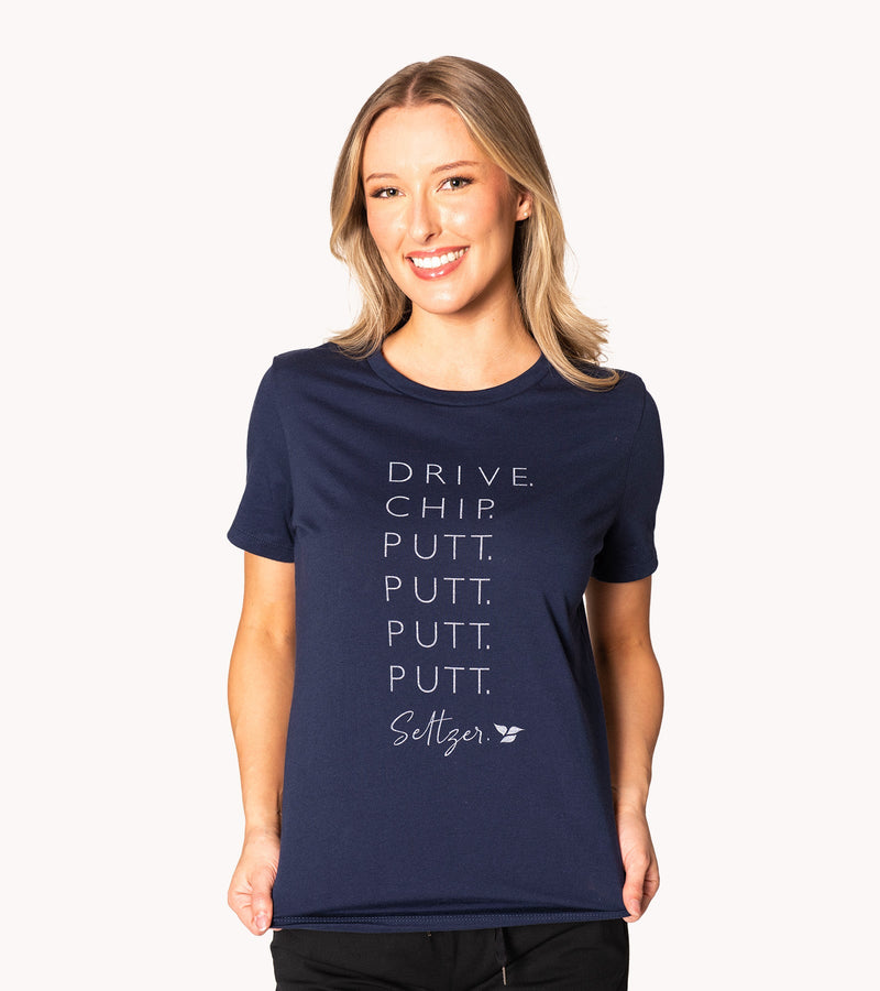 Putt, Putt Seltzer Crewneck Tee by Calliope Golf