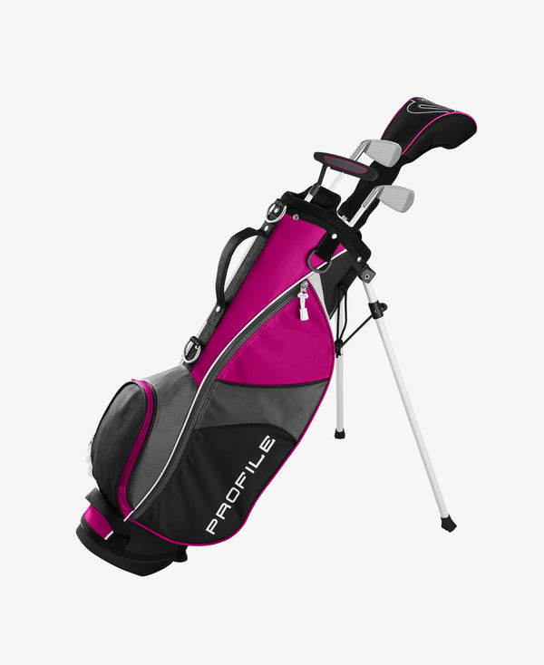 Wilson: Junior Kids Complete Golf Club Set Carry Bag - Profile Small (Pink)