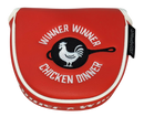 Winner Winner Chicken Dinner Embroidered Putter Cover by ReadyGOLF  -  Mallet