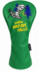 When Nature Calls Embroidered Driver Headcover by ReadyGOLF