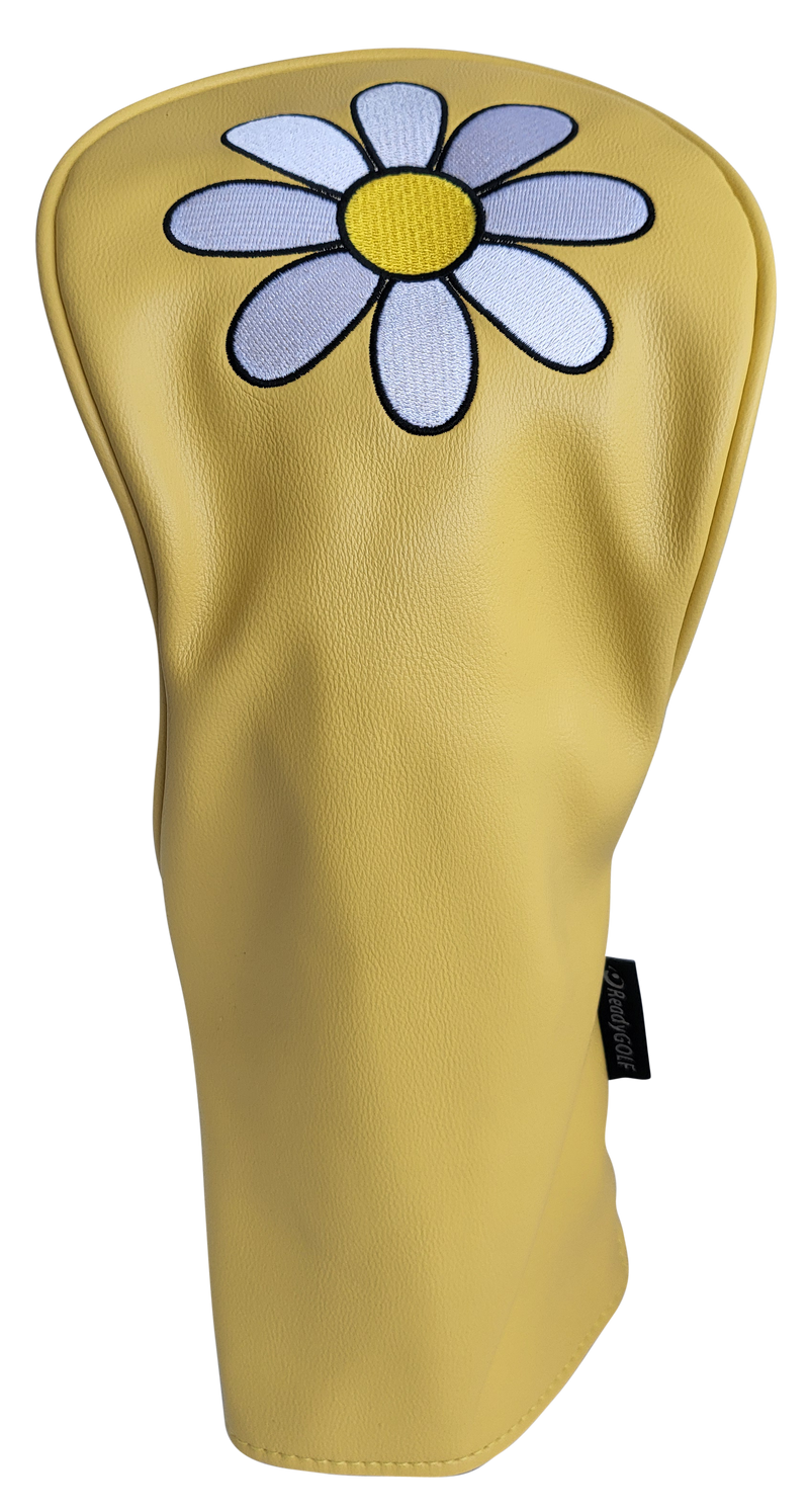 White Daisy Driver Headcover by ReadyGolf (Yellow)