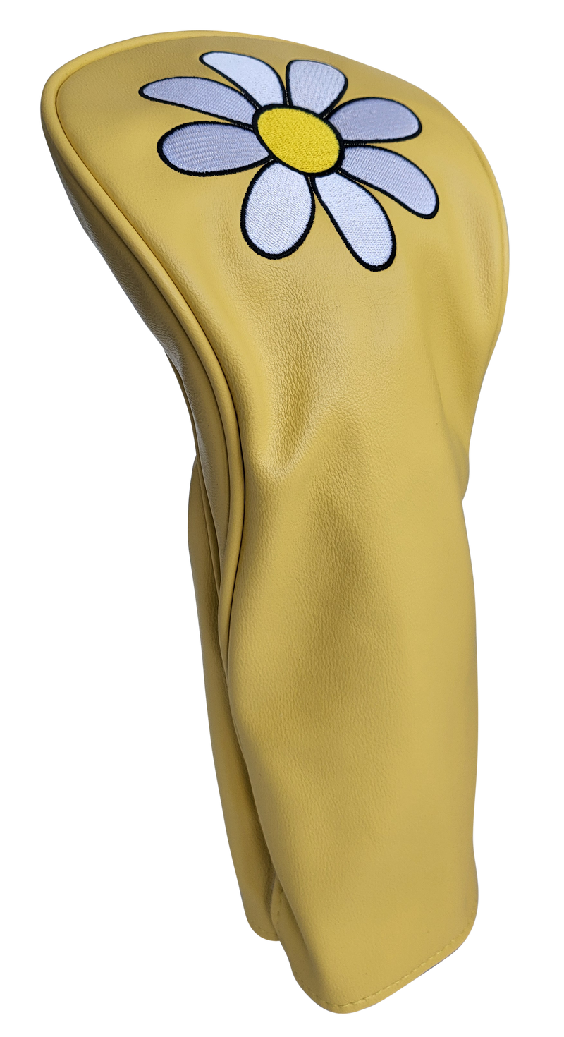 White Daisy Driver Headcover by ReadyGolf (Yellow)