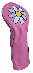 White Daisy Mini Driver Headcover by ReadyGolf (Pink)