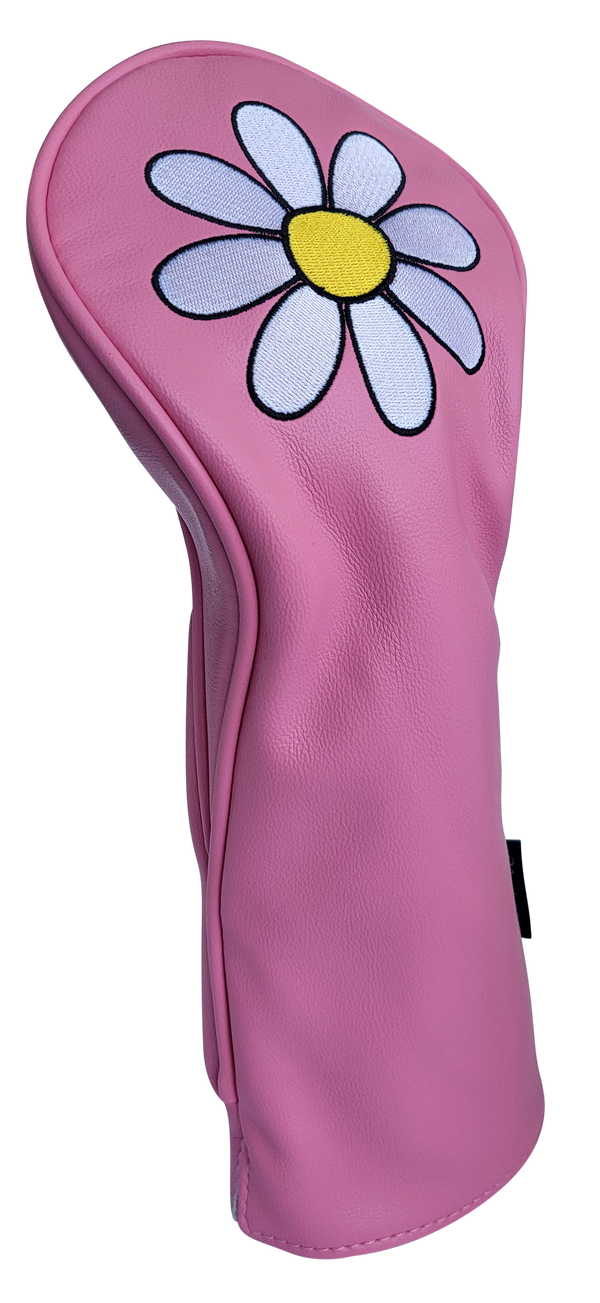 White Daisy Fairway Headcover by ReadyGolf (Pink)