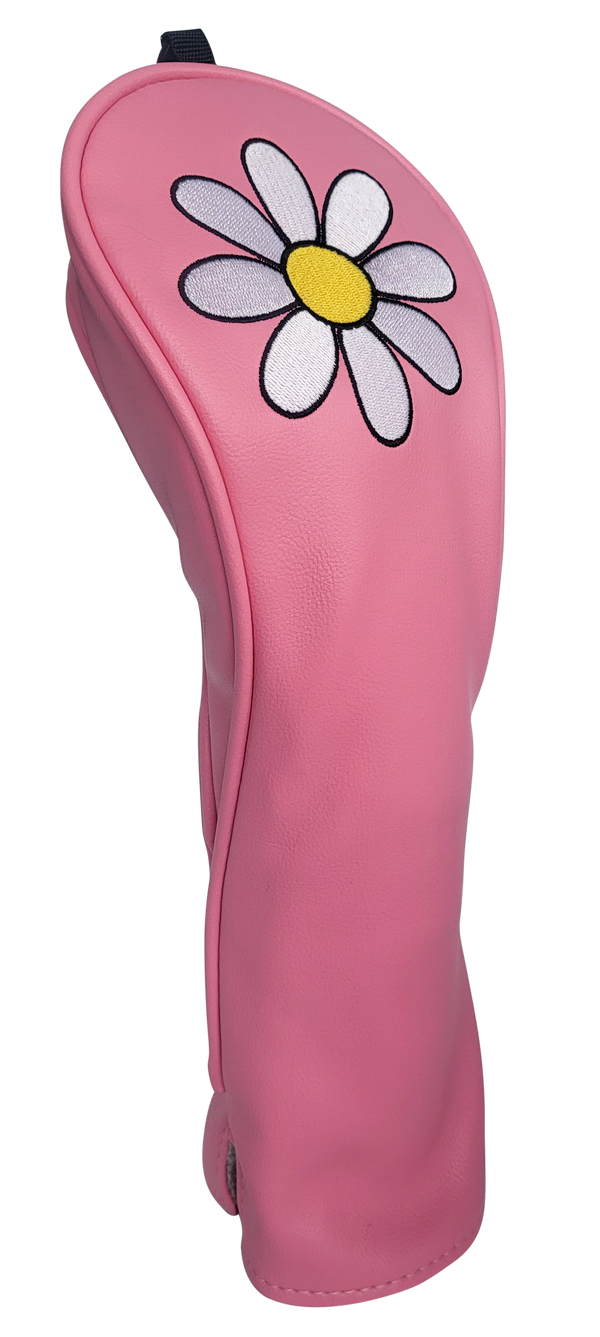 White Daisy Fairway Headcover by ReadyGolf (Pink)