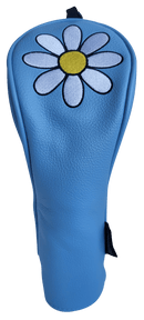 White Daisy Hybrid Headcover by ReadyGolf (Blue)