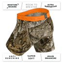 The Wild Game | Realtree x Shinesty Neon Orange Long Leg Ball Hammock® Pouch Underwear With Fly