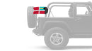 Bahamas Courtesy 12"x18" Forever Wave Flag for Jeep Wrangler LJ 2003-2006