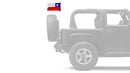 Chile 12"x18" Forever Wave Flag for Jeep Wrangler CJ-7 and CJ-8 1976-1986
