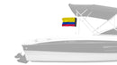 Colombia 12"x18" Forever Wave Flag for Boats