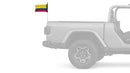 Colombia 12"x18" Forever Wave Flag for Jeep Wrangler CJ-7 and CJ-8 1976-1986