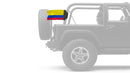 Colombia 12"x18" Forever Wave Flag for Jeep Wrangler JK 2-Door 2007-2018