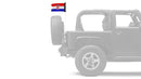 Croatia 12"x18" Forever Wave Flag for Jeep Wrangler JK 2-Door 2007-2018