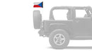 Czech Republic 12"x18" Forever Wave Flag for Jeep Wrangler CJ-7 and CJ-8 1976-1986