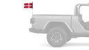 Denmark 12"x18" Forever Wave Flag