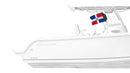 Dominican Republic 12"x18" Forever Wave Flag