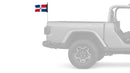 Dominican Republic 12"x18" Forever Wave Flag for Jeep Wrangler JK 2-Door 2007-2018