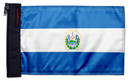 El Salvador 12"x18" Forever Wave Flag for Golf Carts