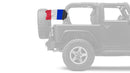 France 12"x18" Forever Wave Flag for Jeep Wrangler LJ 2003-2006