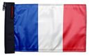 France 12"x18" Forever Wave Flag for Jeep Wrangler TJ 1996-2006