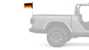 Germany 12"x18" Forever Wave Flag for Jeep Wrangler LJ 2003-2006