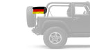 Germany 12"x18" Forever Wave Flag for Jeep Wrangler LJ 2003-2006