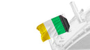 Ireland 12"x18" Forever Wave Flag for Boats