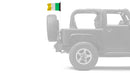 Ireland 12"x18" Forever Wave Flag for Jeep Wrangler JK 2-Door 2007-2018