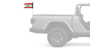 Lebanon 12"x18" Forever Wave Flag for Jeep Wrangler YJ 1986-1995