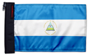 Nicaragua 12"x18" Forever Wave Flag for Golf Carts