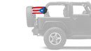 Puerto Rico 12"x18" Forever Wave Flag for Jeep Wrangler YJ 1986-1995