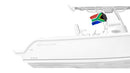 South Africa 12"x18" Forever Wave Flag for Boats