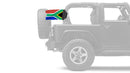 South Africa 12"x18" Forever Wave Flag for Jeep Wrangler YJ 1986-1995