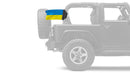 Ukraine 12"x18" Forever Wave Flag for Jeep Wrangler JLU 4-Door 2018-Present