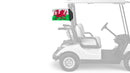 Wales 12"x18" Forever Wave Flag for Golf Carts