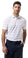 SanSoleil: Men's UPF 50 SolTek Short Sleeve Print Polo - 900840