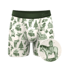 The Western Wonderland | Western Toile Ball Hammock® Pouch Underwear With Fly