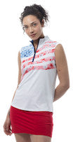 SanSoleil: Ladies UPF 50 SolCool Sleeveless Mock - 900471