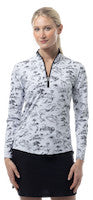 SanSoleil: Ladies Solair Cool Ultra-Mesh Long Sleeve Zip Mock - 900653