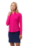 SanSoleil: Ladies UPF 50 SolTek Lux Long Sleeve Mock - 900622