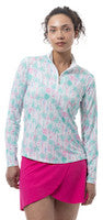SanSoleil: Ladies UPF 50 SolCool Long Sleeve Zip Mock - 900463