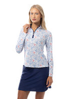 SanSoleil: Ladies UPF 50 SolCool Long Sleeve Zip Mock - 900463