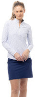SanSoleil: Ladies Solair Cool Ultra-Mesh Long Sleeve Zip Mock - 900653