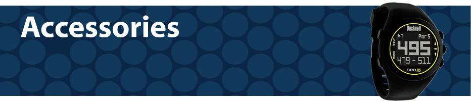 Stylish banner highlighting a collection of golf accessories designed for performance and style