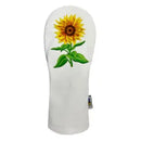 Sunfish: Embroidered Premium Leather Driver Headcover - Sunflower