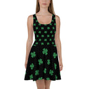Four-Leaf Clover (Lime Green) Skater Dress by ReadyGOLF