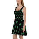 Four-Leaf Clover (Lime Green) Skater Dress by ReadyGOLF